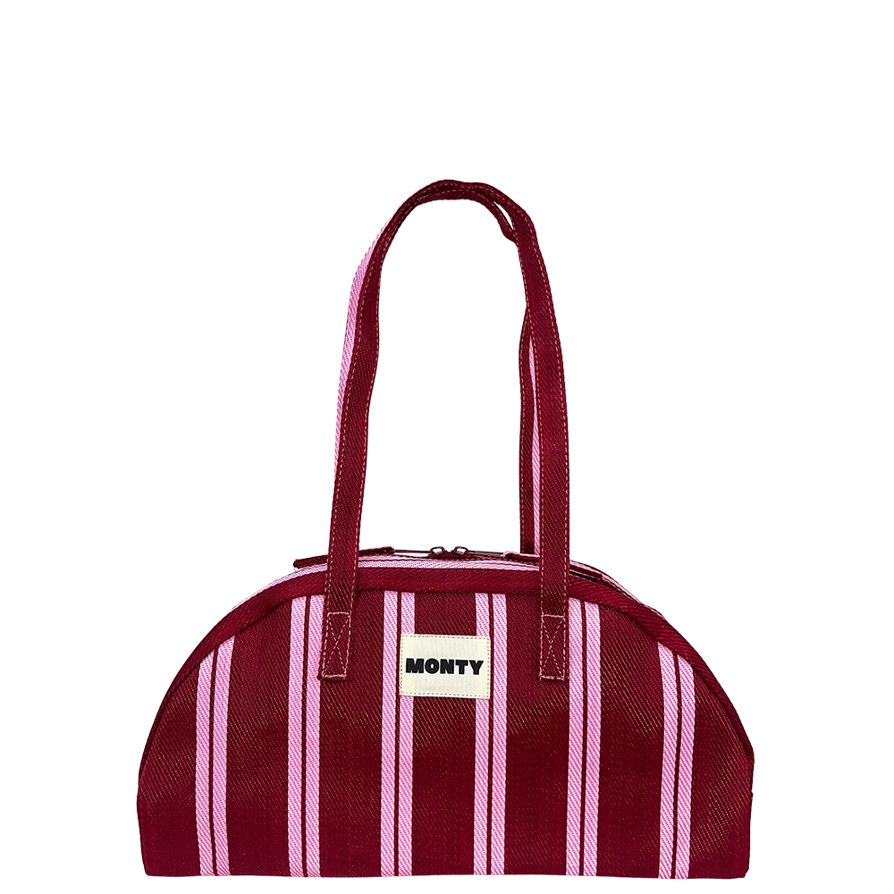 *PRE-ORDER* Arc Shoulder Bag - Ultra Pink & Malbec