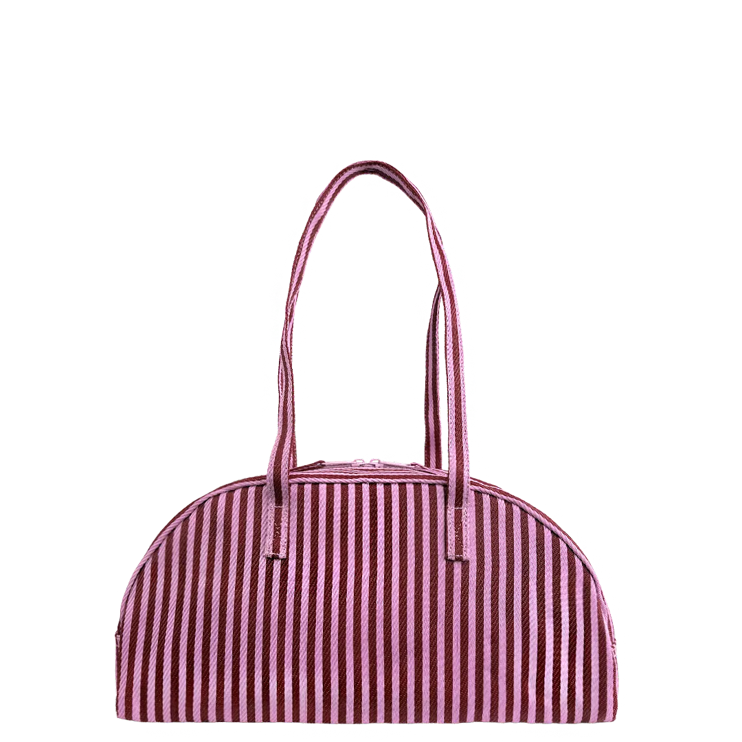 Arc Shoulder Bag - Oxblood & Petal