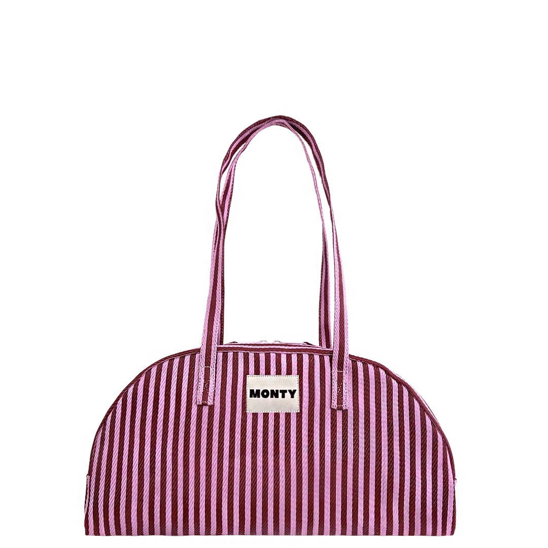 Arc Shoulder Bag - Oxblood & Petal