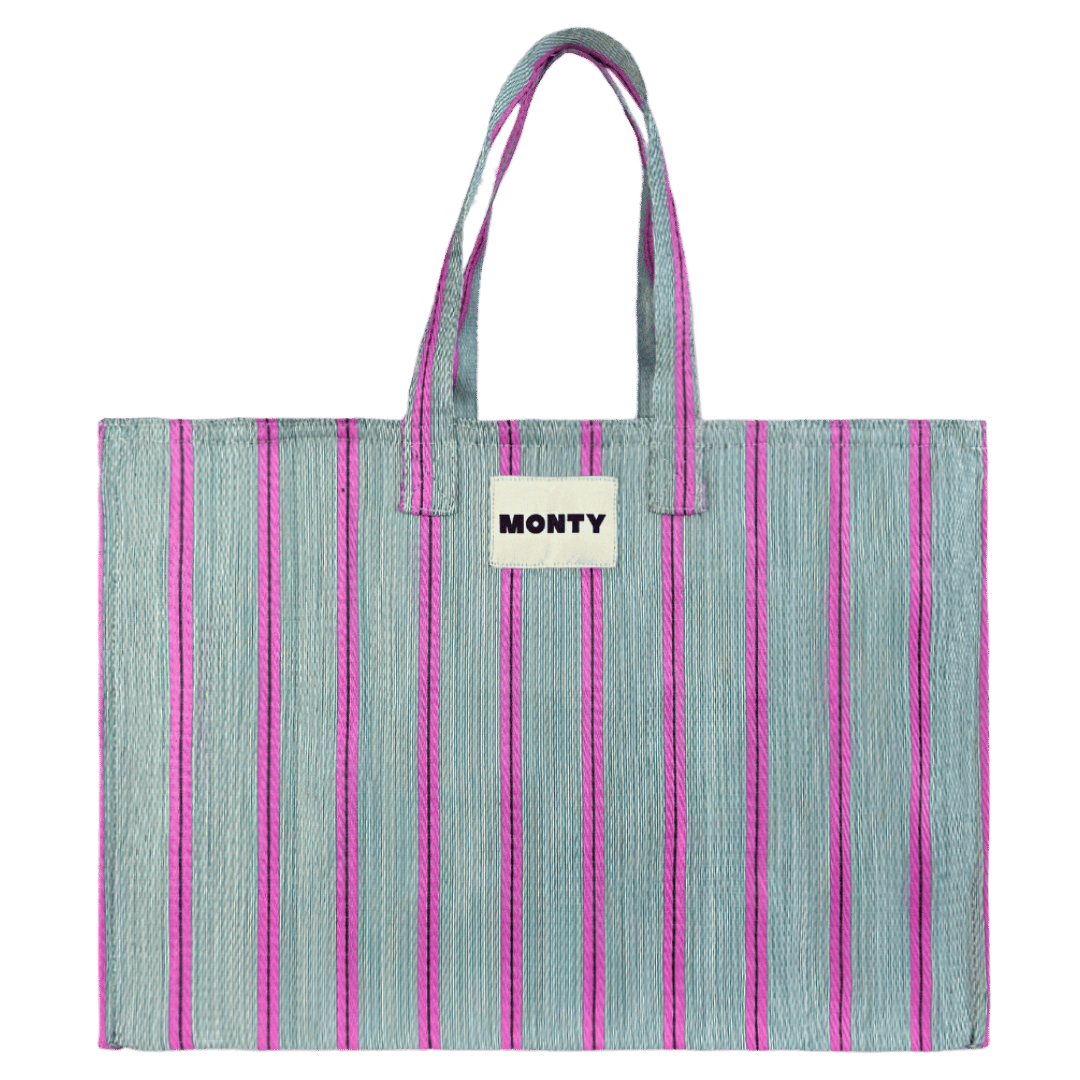 Large Shoulder Bag - Magenta & Mist