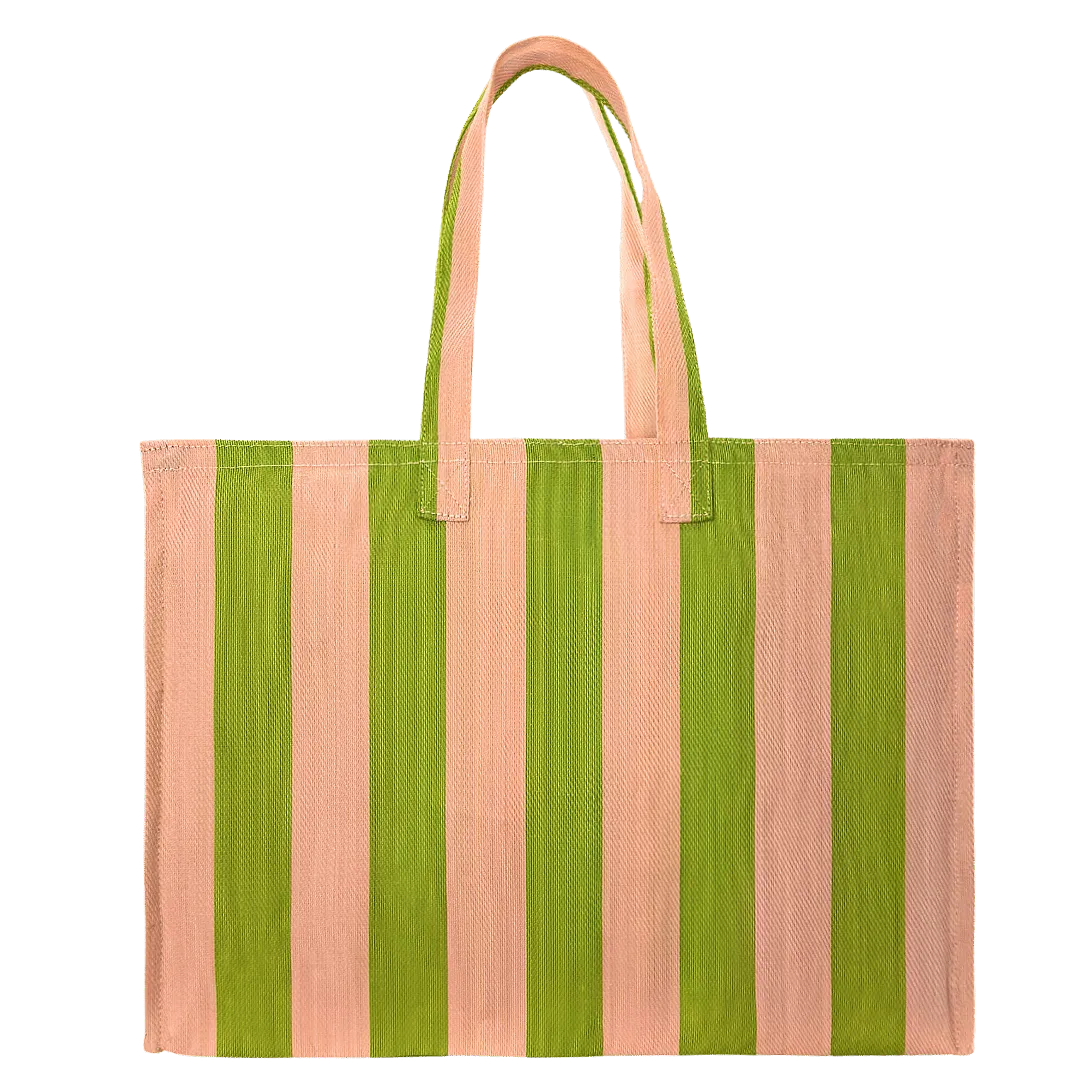 Large Shoulder Bag - Champagne & Fern