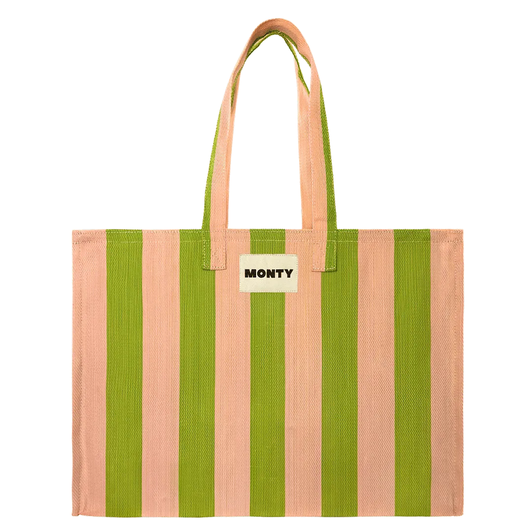 Large Shoulder Bag - Champagne & Fern