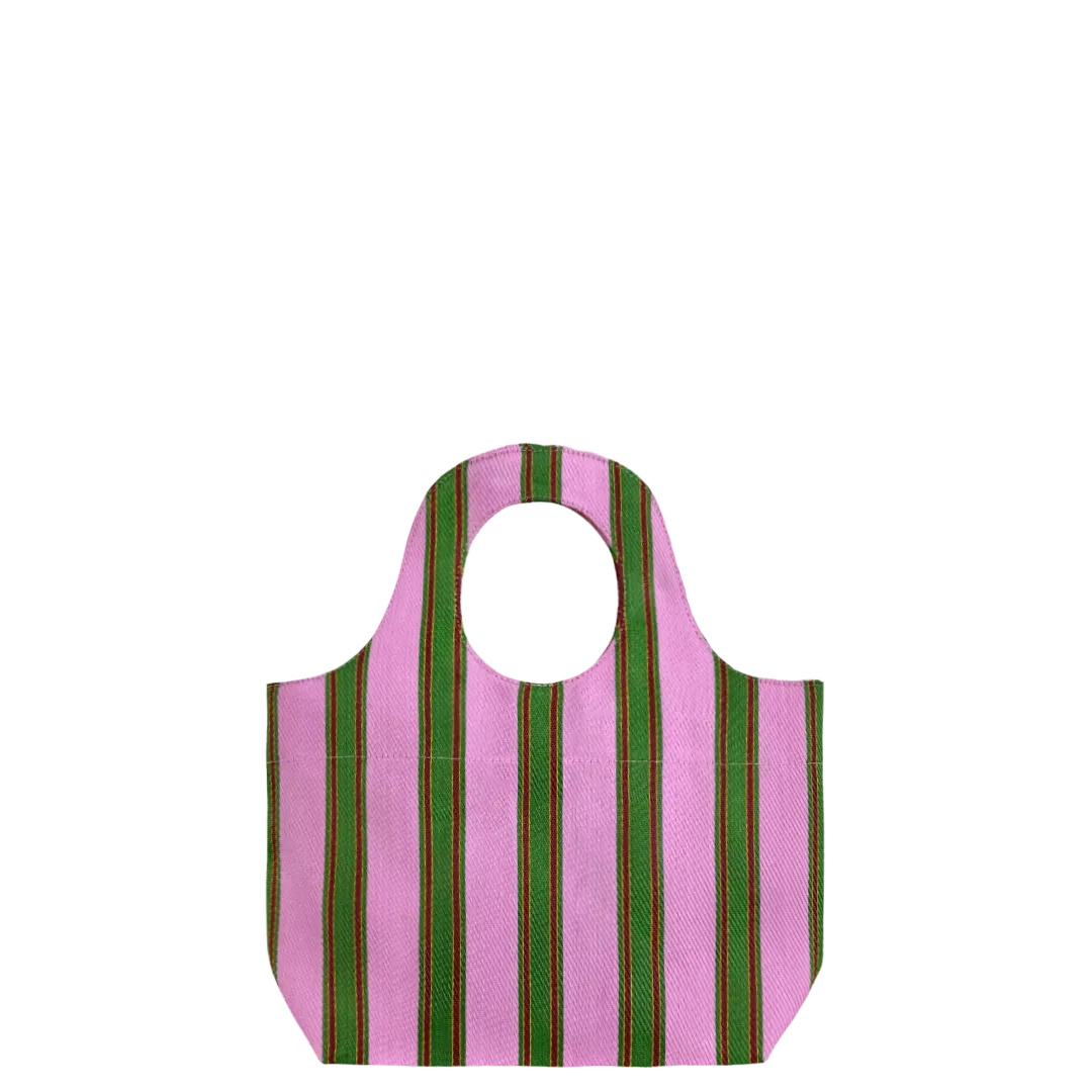 Oval Bag - Sherbet & Evergreen