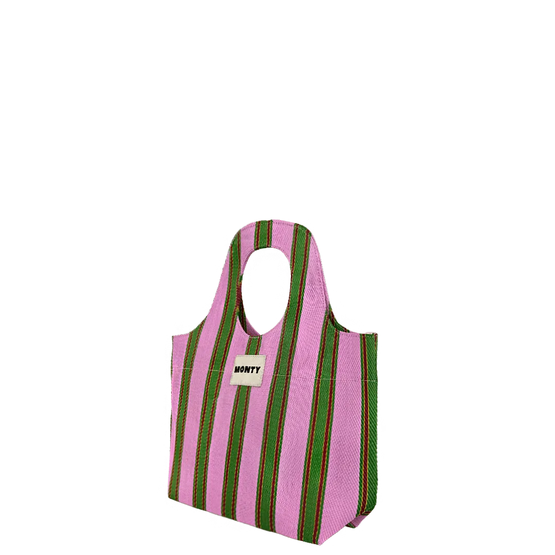 Oval Bag - Sherbet & Evergreen