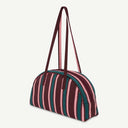 Arc Organic Cotton bag in Damson & Regatta, back view