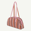 Arc Organic Cotton bag in Lychee & Terracotta, back view