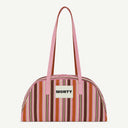 Arc Organic Cotton bag in Lychee & Terracotta, front view