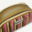 Arc Organic Cotton bag in Soft Pear & Posy, inside view