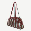 Arc Organic Cotton bag in Tobacco & Diamond, back view