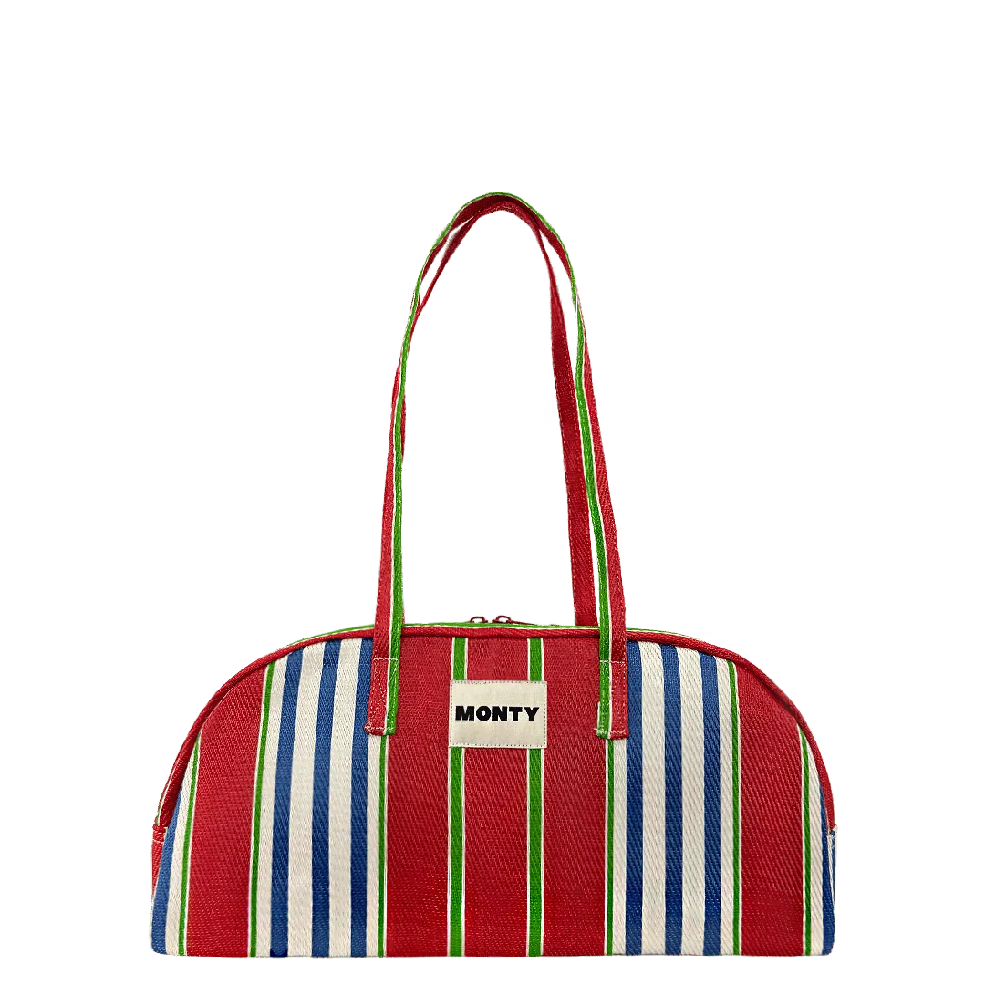 Arc Shoulder Bag - Sangria & Cobalt