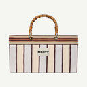 Beam Recycled Nylon bag in Buttermilk & Coconut, front view
