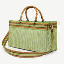 Beam Recycled Nylon bag in Mojito & Palm, back view