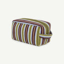 Cosmetic Organic Cotton bag in Fig & Sage, back view