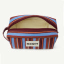 Cosmetic Organic Cotton bag in Sienna & Haze, inside view