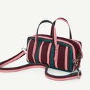 Dinky Organic Cotton bag in Damson & Regatta, back view