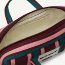 Dinky Organic Cotton bag in Damson & Regatta, inside view