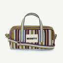 Dinky Organic Cotton bag in Fig & Sage, front view