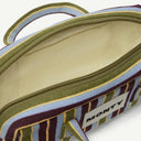 Dinky Organic Cotton bag in Fig & Sage, inside view