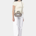 Dinky Organic Cotton bag in Fig & Sage, model shot