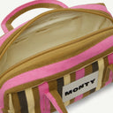 Dinky Organic Cotton bag in Soft Pear & Posy, inside view