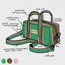 Dinky Organic Cotton - Sweet Lilac & Fern