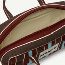 Dinky Organic Cotton bag in Tobacco & Diamond, inside view