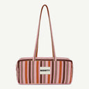 Domino Organic Cotton bag in Lychee & Terracotta, front view