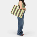 Large Organic Cotton - Butter Yellow & Espresso