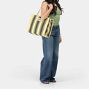 Medium Organic Cotton - Butter Yellow & Espresso