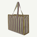 Large Organic Cotton bag in Fig & Sage, back view