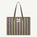 Large Organic Cotton bag in Fig & Sage, front view