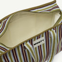 Large Organic Cotton bag in Fig & Sage, inside view