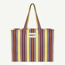 Large Organic Cotton - Plum & Custard