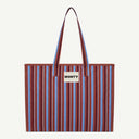 Large Organic Cotton bag in Sienna & Haze, front view