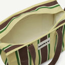 Medium Organic Cotton bag in Butter Yellow & Espresso, inside view