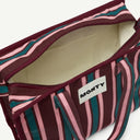 Medium Organic Cotton bag in Damson & Regatta, inside view