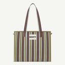 Medium Organic Cotton bag in Fig & Sage, front view