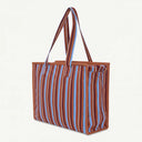 Medium Organic Cotton bag in Sienna & Haze, back view