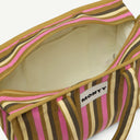 Medium Organic Cotton bag in Soft Pear & Posy, inside view