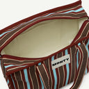 Medium Organic Cotton bag in Tobacco & Diamond, inside view