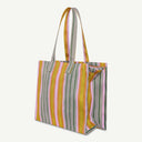Medium Recycled Nylon bag in Floss & Papaya, back view
