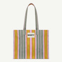 Medium Recycled Nylon bag in Floss & Papaya, front view