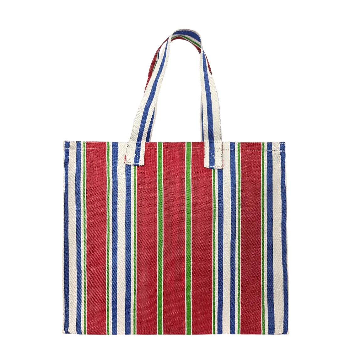 Medium Shoulder Bag - Sangria & Cobalt