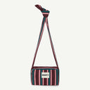 Nodo Organic Cotton bag in Damson & Regatta, front view
