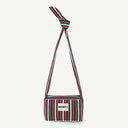 Nodo Organic Cotton bag in Tobacco & Diamond, front view