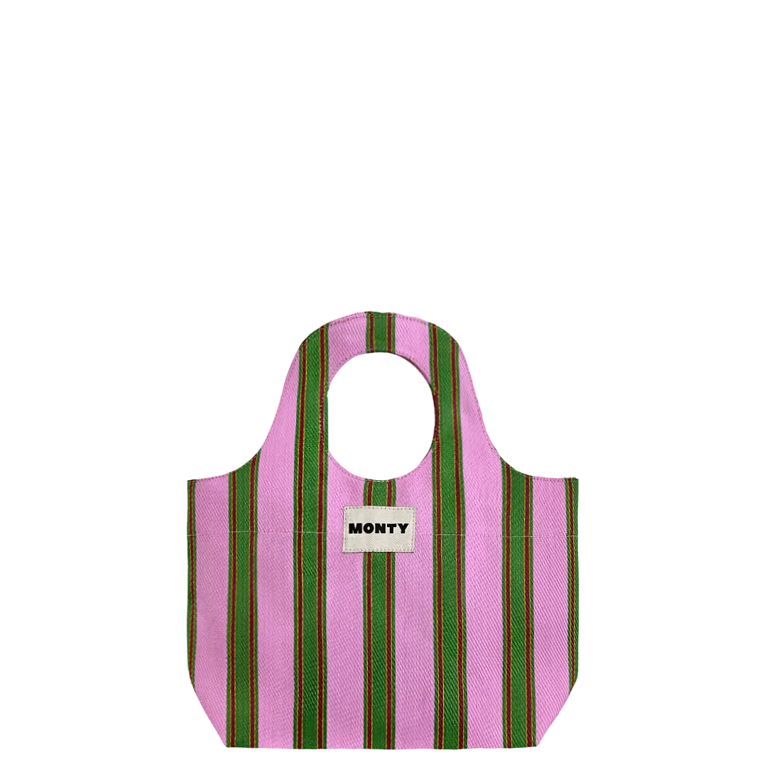 Oval Bag - Sherbet & Evergreen