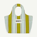 Oval Organic Cotton - Lagoon & Moss