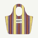 Oval Organic Cotton - Plum & Custard