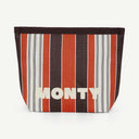 Pouch Recycled Nylon - Crimson & Cocoa