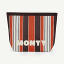 Pouch Recycled Nylon - Crimson & Cocoa